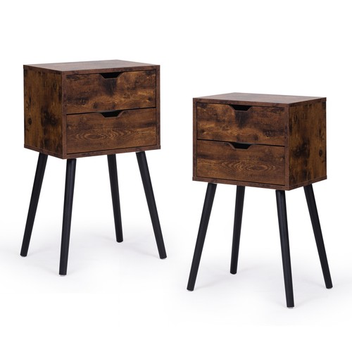 2pcs nightstand drawers - nightstand,