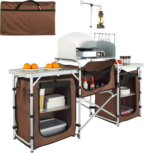 Camping kitchen table folding - table,,